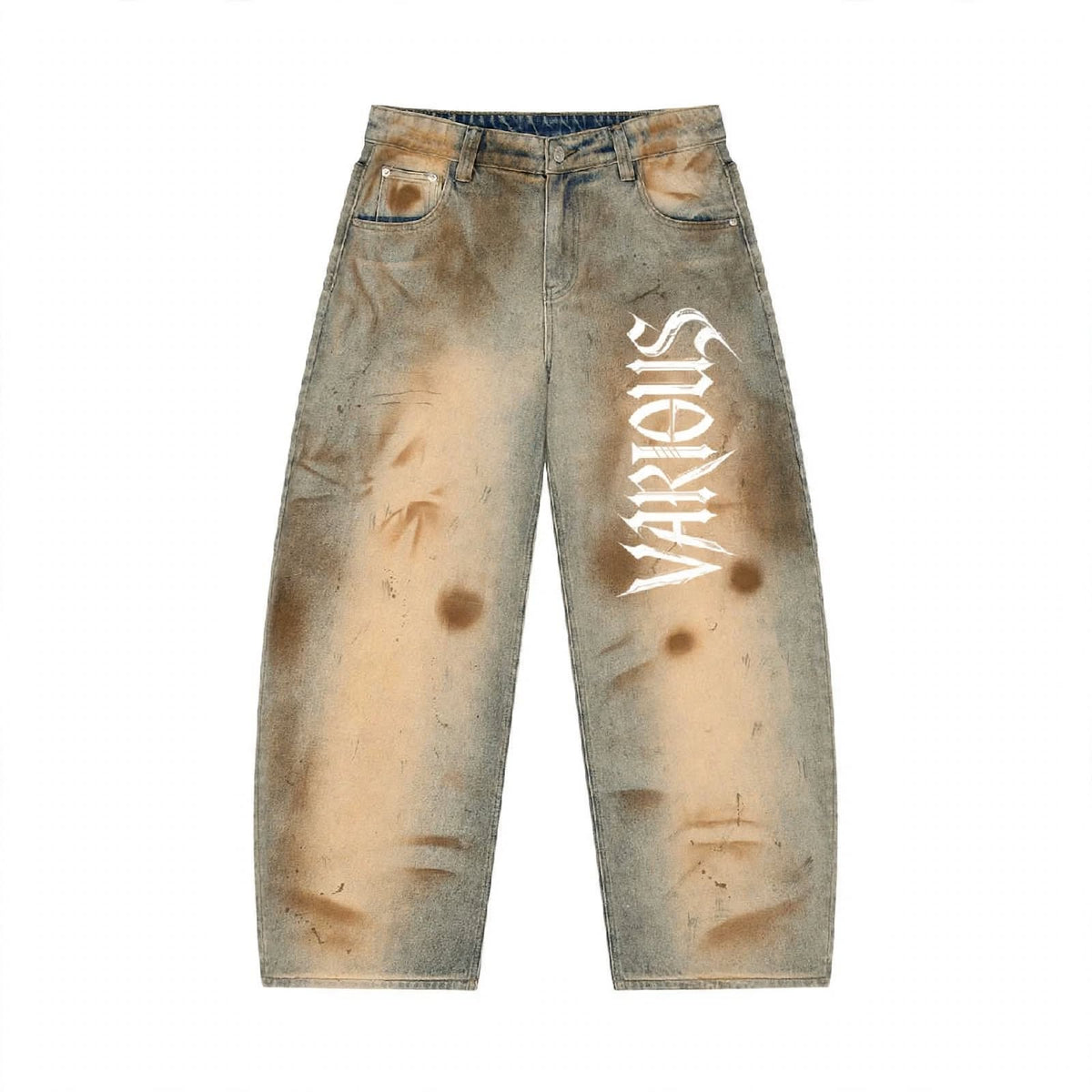 Men’s Vintage Wash Barrel Leg Jeans